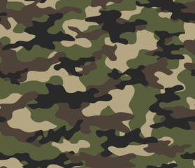  камуфляж армейская текстура бесшовный шаблон на печать. Вектор