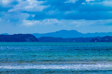 Stanmore Bay on an overcast day. Auckland, New Zealand