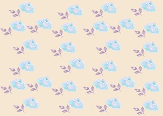 Seamless Pattern Floral Illustration