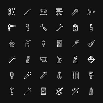 Editable 36 craft icons for web and mobile