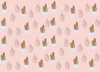 Seamless Pattern Floral Illustration