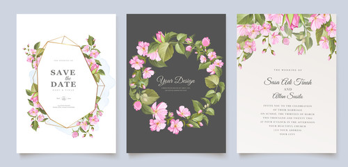 elegant floral wedding invitation designs