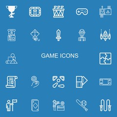 Editable 22 game icons for web and mobile