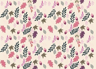 Seamless Pattern Floral Illustration