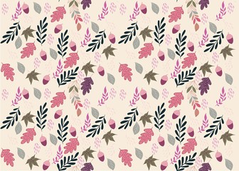 Seamless Pattern Floral Illustration