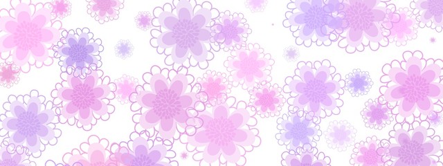 Wide sized colorful flower background
