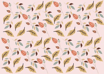 Seamless Pattern Floral Illustration