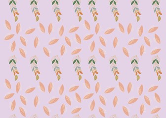 Naklejka premium Seamless Pattern Floral Illustration