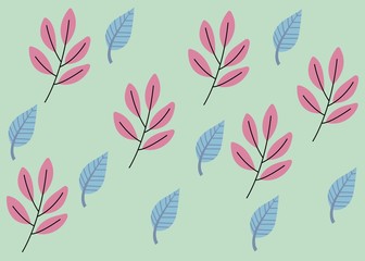 Seamless Pattern Floral Illustration