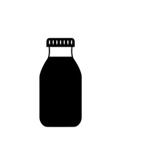 Milk Bottle Icon Vector Logo