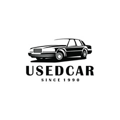 Used car vector design. Awesome used car logo. A used car logotype.