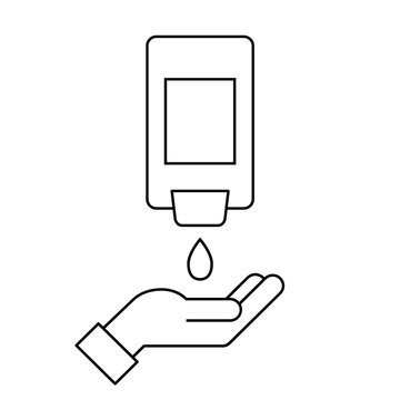 hand sanitizer dispenser, hand, drop clip art preview