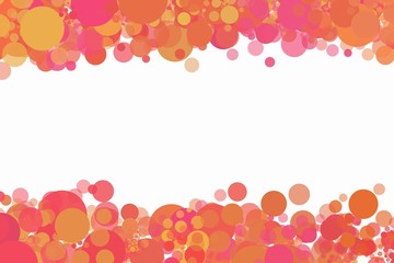 Colorful dot background frame illustration for card design