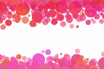 Colorful dot background frame illustration for card design