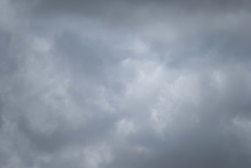 the sky covered with clouds