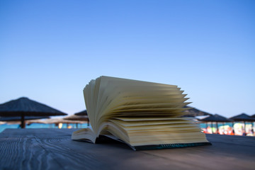 At the beach with a good book