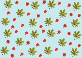 Obraz premium Seamless Pattern Floral Illustration