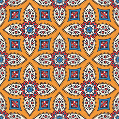 Seamless pattern. Vintage decorative elements