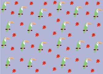 Seamless Pattern Floral Illustration