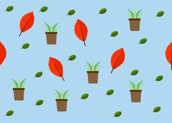 Seamless Pattern Floral Illustration