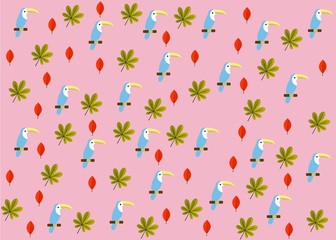 Seamless Pattern Floral Illustration