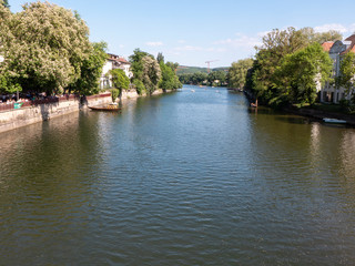 Fototapeta premium Frühling in der Universitätsstadt Tübingen am Neckar