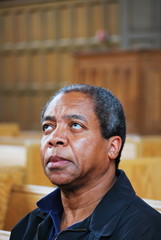 Obraz premium African american man in church.