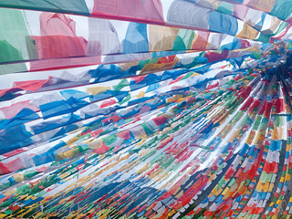 tibetan buddhist prayer flags