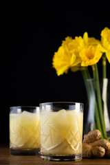 Golden Ginger Drink, an iced summery refreshing drink
