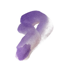 Abstract watercolor spot on white textured paper. Isolated. Hand-drawn background. Aquarelle brush stains on paper. For design, web, card, text, decoration, surfaces. Copy Space. Graffiti.