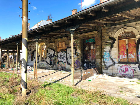 Abandoned Train Station in Prague