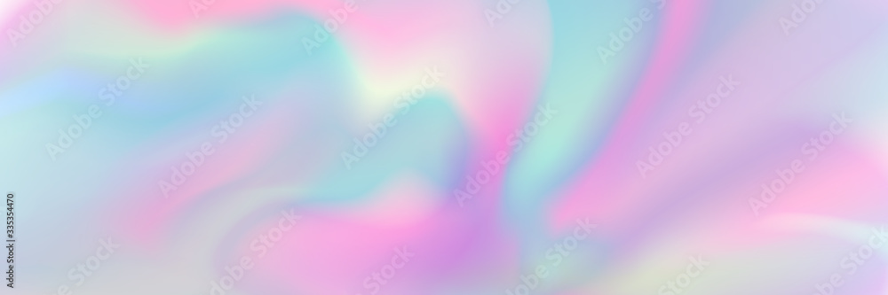 Poster horizontal abstract pastel holographic texture design for pattern and background