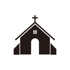 Church icon vector illustration sign
