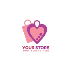 Shopping Bag Store Logo Template