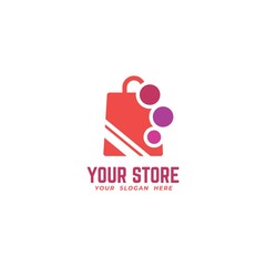 Shopping Bag Store Logo Template