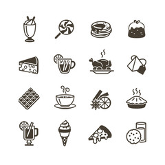 Food and Drink icons set