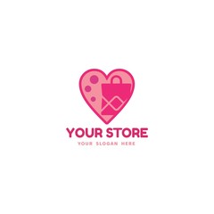 Shopping Bag Store Logo Template