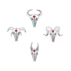 skull occultism RAM mysticism magic hell devil