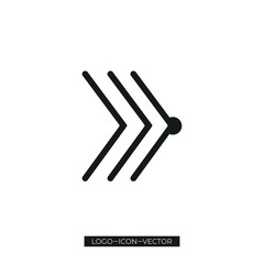 arrow Icon, Simple arrow icon isolated on white background EPS Vector, Arrows vector collection with elegant style and black color.