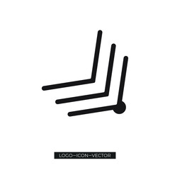 arrow Icon, Simple arrow icon isolated on white background EPS Vector, Arrows vector collection with elegant style and black color.