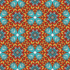 Seamless pattern. Vintage decorative elements