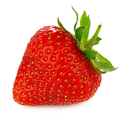 Strawberry isolated on white background.