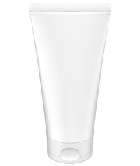 Realistic 3D 150ml Tube Mock Up Template on White Background.3D Rendering