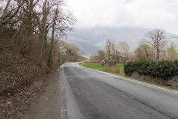 Fototapeta premium Path of Novalesa in the nature