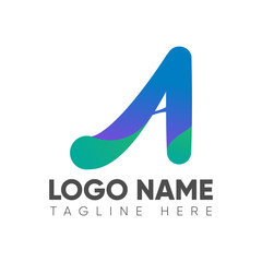 A letter logo design