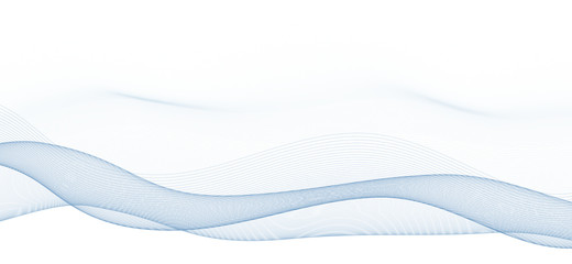 Subtle background of thin wavy lines on a white. Minimal graphics