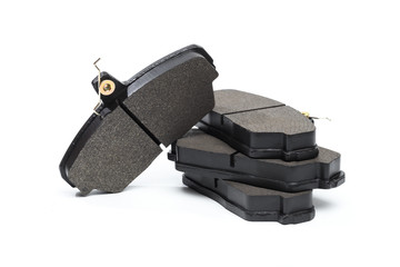 brake pads isolated on white baclkground.