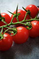 Cherry tomatoes view