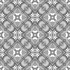 Seamless pattern. Vintage decorative elements