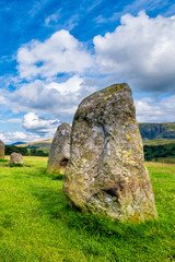 Naklejka premium The ancient Castlerigg stone circle at the Lake District in England